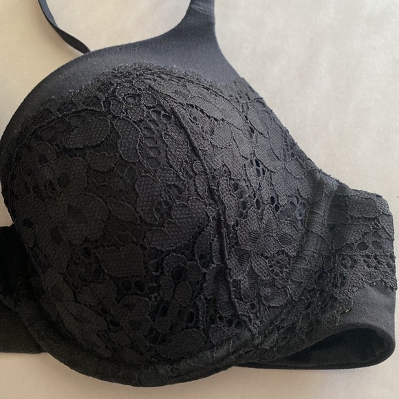 Body by Victoria Lace Bra Lined Perfect Coverage Black size 36C underwire - Picture 2 of 8